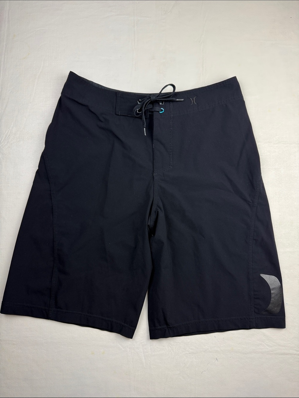 Hurley Black Men's Phantom Board Shorts Front Tie Waist Size 28